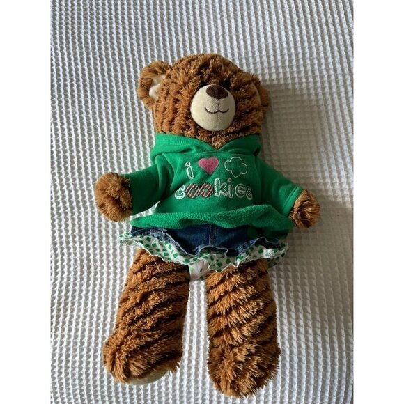 Build-A-Bear coconut Carmel Cookie Bear Girl Scout Stuffed Animal - Picture 2 of 7